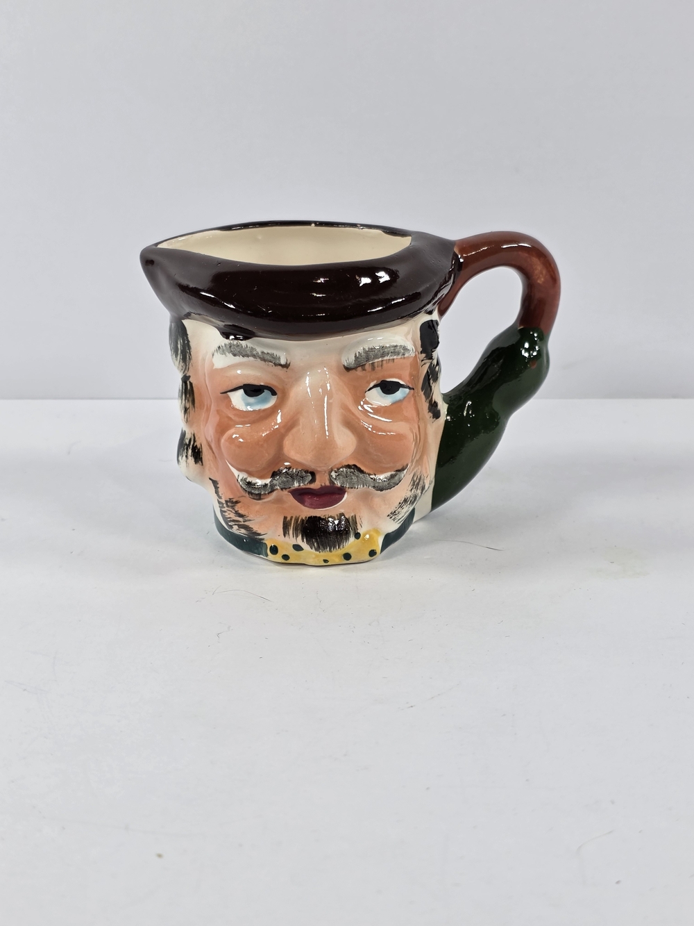 Vintage Toby Jug Mug Ceramic Creamer Face Figural Character Hand Painted